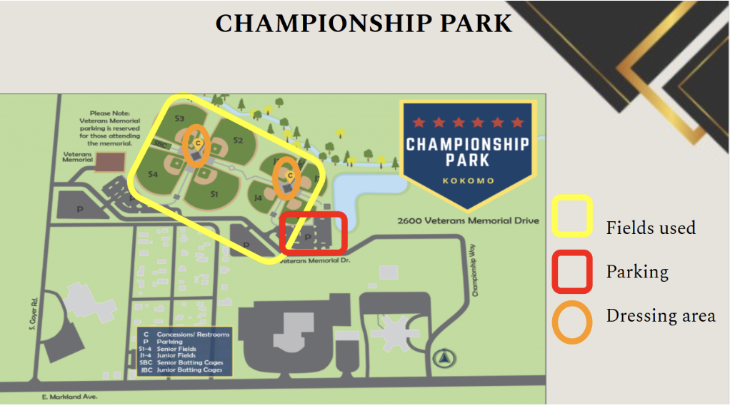 Championship Park map